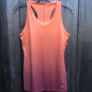 Nike athletic ombre racerback tank